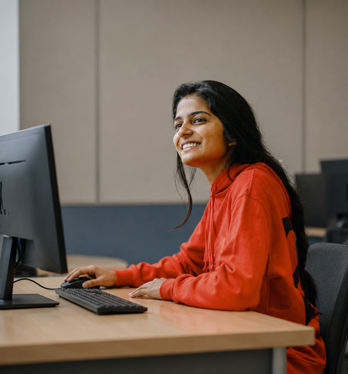Computer testing room for IELTS in Abbotsford